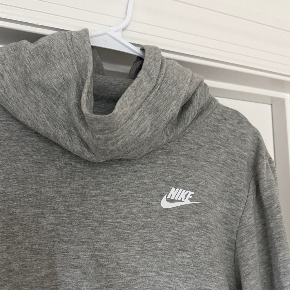Nike Women's Heather Gray Cowl Neck Sweatshirt